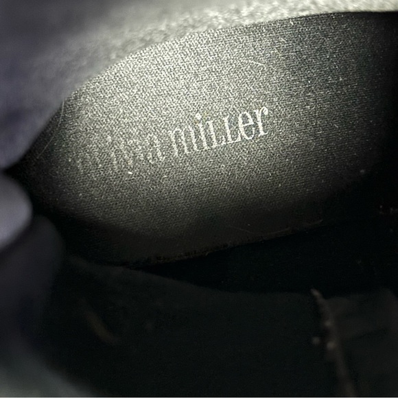 Olivia Miller Combat Boots Size 7.5 Black Zipper Closure with Buckle Side Zipper - Picture 5 of 10